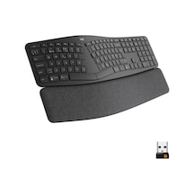 Logitech Ergo K860 - Bölünmüş Tuş Düzenine Sahip Kablosuz Ergonomik Klavye, Fr Azerty - Grafit