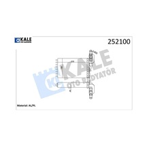 Kalorifer Radyatörü 2 Sıra Al Pl Clıo Iı-kangoo 98- Kale Radyatör 7701044790
