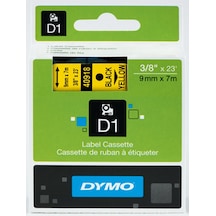Dymo D1 Şerit Standart 9 MMx7 M Sarı Üzerine Siyah 40918 S072073