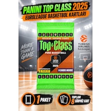 4 Lü Paket Panini Top Class 2025 Euroleague Basketbol Kartı Toplam 32 Koleksiyon Kartı