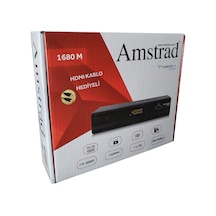 Amstrad 1680 M - Full Hd Kasalı Uydu Alıcısı - Kanallar Yüklü - Tkgs - Usb - Hdmi - Scart