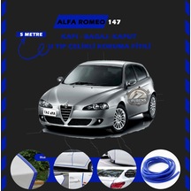 Alfa Romeo 147 Oto Araç Kapı Koruma Fitili 5 Metre Parlak Mavi Renk
