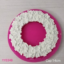 Yy0348 Çiçekli Yuvarlak Çerçeve Silikon Kalıp