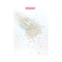 Dökme Cam Kum Boncuk 11/0 2 Mm - 60 Gram - Parlak Beyaz - Bnc065