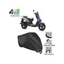 Kymco Agility 50 Motosiklet Brandası ( Kilit Uyumlu - Siyah