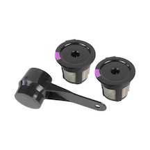Keurig Kahve Kapsülü İçin 2 Adet Tekrar Kullanılabilir Kahve Pod'u Ve Kaşık Diğer