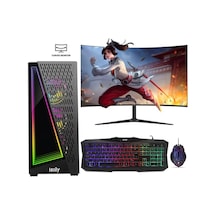Izoly ST999366 i5-4570 16 GB 256 GB SSD RX580 8 GB 24" Free Dos Masaüstü Oyuncu Bilgisayarı