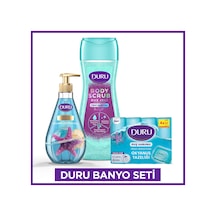 Duru Banyo Seti Ice Light Body Scrub Duş Jeli 450 Ml,okyanus Sıvı Sabun 500ml,okyanus Sabun 4x150gr Okyanus