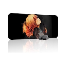 Youjo Senki Kaymaz Dikişli Kauçuk Oyuncu Mousepad V3 - 70x30 Xl Gaming Mouse Pad Fare Altlığı