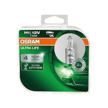 Osram H1 Ultra Life Far Ampulü, 12v 55w, 4 Yıl Garantili, 2'li Paket