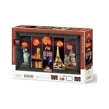 Art Puzzle Kanlı Ay 1000 Parça Çerçeveli Puzzle