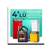 Filtron Peugeot 301 1.2 Benzin Vti Filtre Bakım Seti Motul Motor Yağlı (2012-2015) 4 Lü