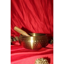 Pirinç Meditasyon Çanı Yoga Çanı Tibet Çanağı Singing Bowl 15 Cm