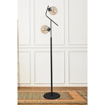 Lugo 2 Li Siyah Lambader Bal Camlı Modern , Oturma Odası ,yatak Odası , Salon Lambader Çok Renkli
