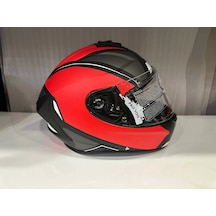 Hsb Pro800 Proyou Full Face Kask Gri - Kırmızı