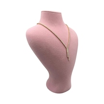 Yerli Üretim Zeus Model Süet Kumaş Pembe Renk 29/ 22 Cm Takım Kolye Sergileme Mankeni Çok Renkli