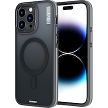 Youngkit iPhone 14 Pro Max Uyumlu Kılıf Magsafe Şarj Özellikli Youngkit Rock Sand Serisi Kapak