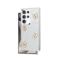 Mey İthalat Samsung Uyumlu Galaxy S24 Ultra Fiyonk Desenli Kapak - Desen 10 Şeffaf