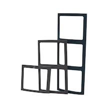 Paneli Çerçevesi, Tekli, L 9.5Cm W 10Cm, Siyah