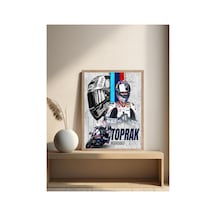 Toprak Razgatlıoğlu Doğal Ahşap Çerçeveli Tek Parça Dekoratif Tablo Çok Renkli - 818967983 Çok Renkli