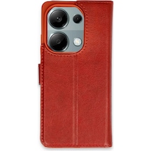 Uryport Xiaomi Redmi Note 13 Pro 4g Kılıf Trend S Plus Kapaklı Kılıf - Kırmızı