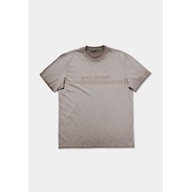 Colin's Colins Comfort Fit Yuvarlak Yaka Düz Erkek Kahverengi Kısa Kol Tişört Cl1083255 Q1.v1 Tpe Gri