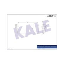 KALE OTO Radyatör 346410 Kalorifer Radyatörü Master II 98- / Movano A 98- / Interstar 02- Mekanik