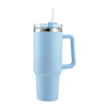 40oz Paslanmaz Çelik Çift Katmanlı Pipet Bardağı, Taşınabilir Büyük Kapasiteli Yalıtımlı Termos 001