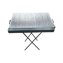 Özsal Krom Oluklu Katlanabilir Ayaklı Mangal 73 x 40 CM