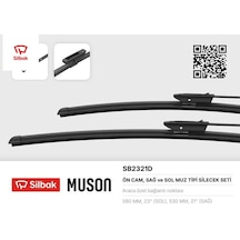 Silecek Süpürgesi 580/530mm Muz Tipi Kng Iı 01/08 Sılbak
