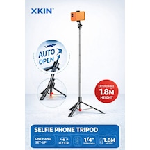 Mi 15 Ultra Uyumlu 1.8m Otomatik Selfie Tripod Uzatılabilir Telefon Tripodu