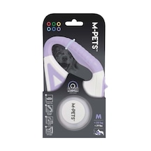 M-pets Flash Ledli Mor Otomatik Şerit Köpek Gezdirme Tasması 5 Mt