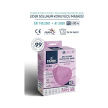 Musk Ffp2 Maske Lila Renk 10 Adet