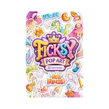Sevimli Pop Art Stili Prenses Sticker Seti - 22 Adet Etiket Çıkartma Diğer