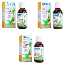Grovit Kids Sıvı Takviye Edici Şurup 3 x 150 ML