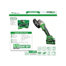 Haispro Akülü Avuç Taşlama Makinesi 2x4 Ah Çift Akü S30 Rb-125p