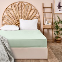 Soft King Size Düz Kenar Çift Kişilik Çarşaf - Mint - 260x280 Cm Renkli