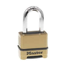 Master Lock Dış Mekanlar İçin Sağlam Şifreli Kilit, Çelik Çinko, Pirinç Kaplama, 1-1/2 İnç 1-1/2 İnç