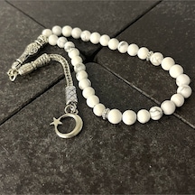 Sertifikalı Havlit 6mm 33lük Doğal Taş Tesbih