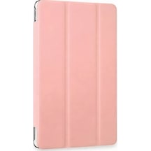 Newface Samsung Galaxy Uyumlu  Tab A9 Kılıf Tablet Smart Kılıf - Rose Gold