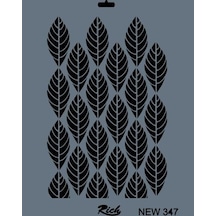 Rich New Seri N-347 Stencil 35x25 Cm - Elwm-287563 Renkli