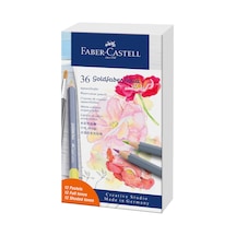 Faber-Castell Goldfaber Aqua Boya Kalemi Hediye Seti 36’lı, 12 Pastel ve 24 Klasik Renk, Yüksek Pigmentli