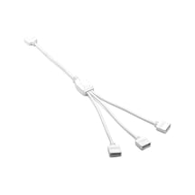 3 Yollu Beyaz Rgb Led Şerit Splitter Bağlantı Kablosu Dc 5v-12v Y Şekli Uzatma Kablosu Çoklayacı Çoğaltıcı Konnektör Adaptör 5050 3528