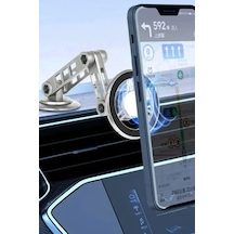 Cosmotex Newface Q50 Yapışlı 360 Derece Ayarlanabilir Manyetik Magsafe Araç Tutucu - Siyah