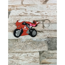 Suzuki Kırmızı Motosiklet Anahtarlık