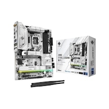 Asrock Z890 Steel Legend WİFİ 7 9000 MHz OC DDR5 RGB M.2 1851P Atx Anakart Asrock Z890 Steel Legend WİFİ 7 9000 MHz OC DDR5 RGB M.2 1851P Atx Anakart