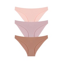 10010 Slip 3'lü Bikini Külot Paketi 10010-v6-Somon-Vizon-K.Kapiçino Somon - Vizon - Kahverengi