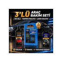 3lü Set Sıvı Cila,torpdio Parlatıcı Ve Lastik Parlatıcı
