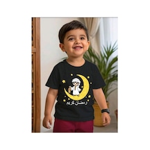 Stil X Ramazan Bayramı Baskılı Erkek Çocuk Tshirt, %100 Pamuklu Kumaş Siyah-4