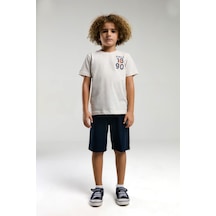 U.s. Polo Assn. Erkek Çocuk Krem Bermuda Takım Us2054 Krem